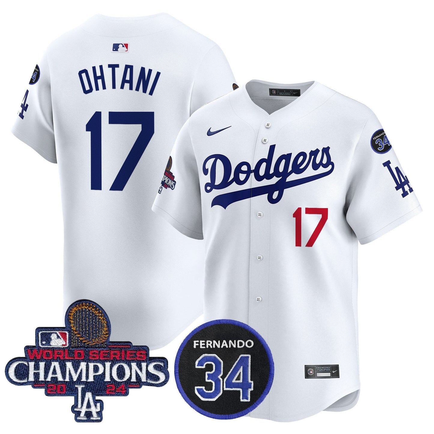 Kids Shohei Ohtani Los Angeles Dodgers 2024 World Series Champions Limited Jersey