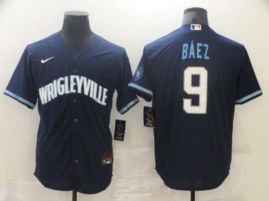 Men's Chicago Cubs Javier Baez City Connect Jersey