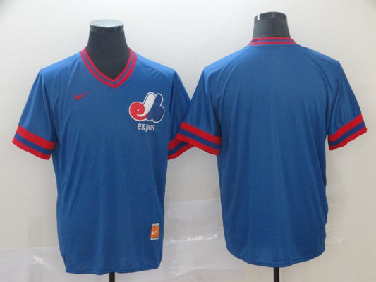 Men's Player_NAME #00 Custom Montreal Expos Player Blue Jersey