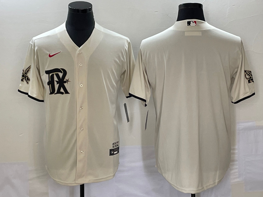Men's Texas Rangers "YOUR_NAME" Cream 2023 City Connect Replica Custom Jersey
