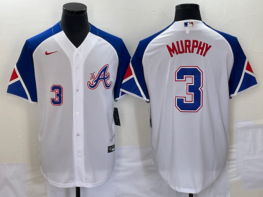 Men's Atlanta Braves Dale Murphy White 2023 City Connect Player Jersey