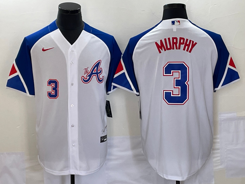 Men's Atlanta Braves Dale Murphy White 2023 City Connect Player Jersey