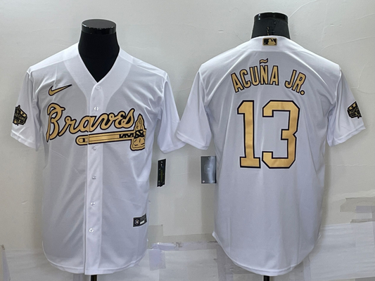 Atlanta Braves Ronald Acuna Jr. White 2022 MLB All-Star Game Replica Jersey