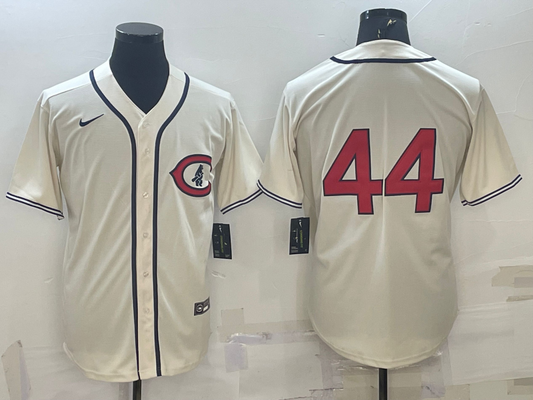 Men's Chicago Cubs Anthony Rizzo Cream 2022 at Field of Dreams Game Player Jersey