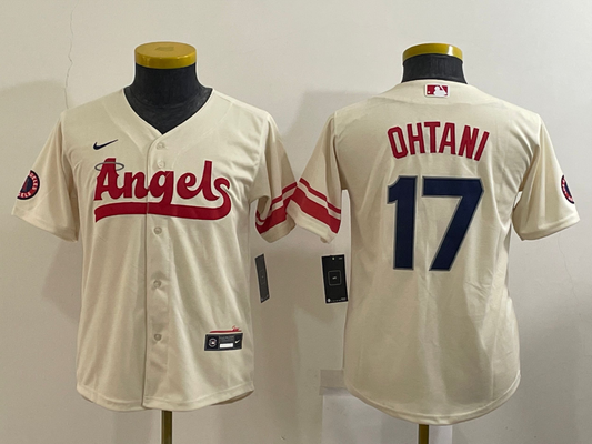 Youth Shohei Ohtani Los Angeles Angels Cream 2022 City Connect Player Jersey