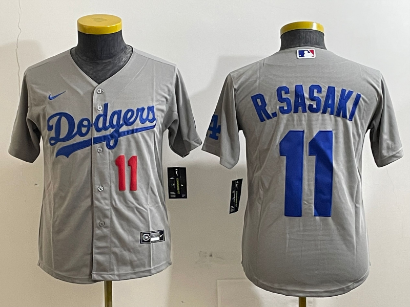 Youth Rōki Sasaki Los Angeles Dodgers Player Jersey
