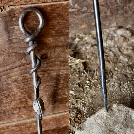Leaf Wrap Fire Poker